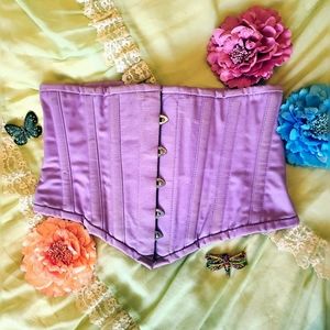 SOLD - 24" Lilac Cotton Underbust Orchard Corset CS201 Limited Edition Waspie